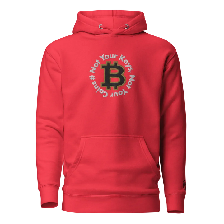 Bitcoin Hoodie NYKNYC Circles Black - Bitcoin Hoodie NYKNYC Circles Black - Red Pill / S | Exklusive Hoodie Streetwear von HODL®