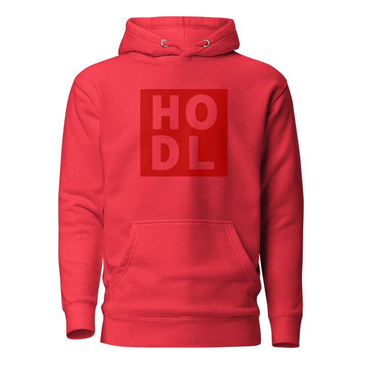 ENTWURF HODL HOODIE BIG RED BOX - ENTWURF HODL HOODIE BIG RED BOX - Team Red / S | Exklusive Hoodie Streetwear von HODL®