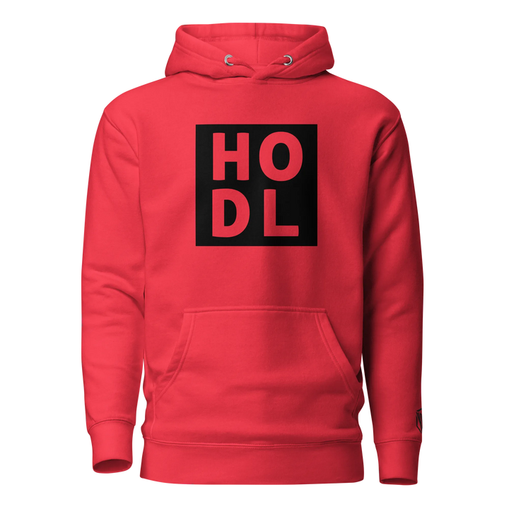 ENTWURF HODL HOODIE BIG BLACK BOX - ENTWURF HODL HOODIE BIG BLACK BOX - Team Red / S | Exklusive Hoodie Streetwear von HODL®