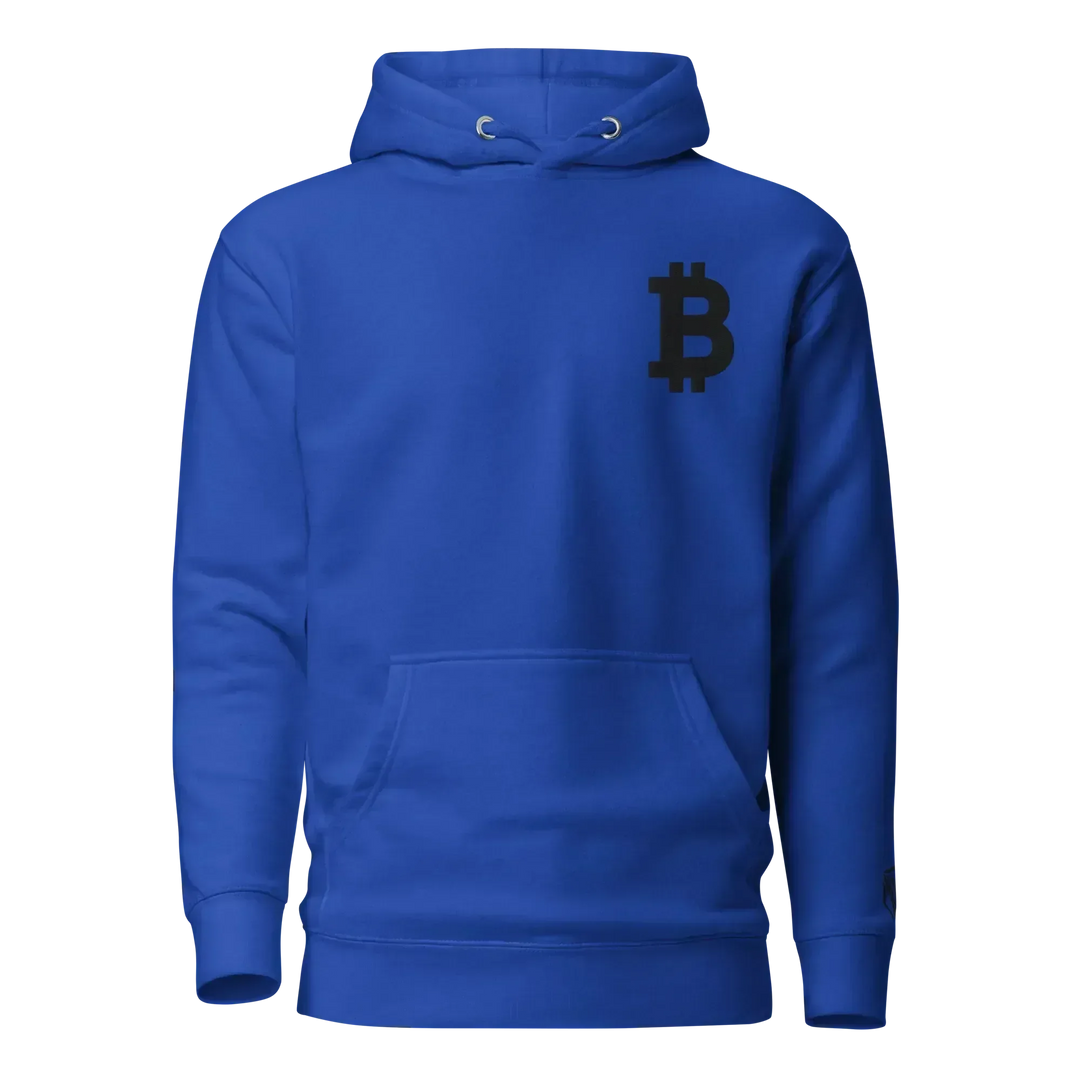 Bitcoin Hoodie Big B Black - Bitcoin Hoodie Big B Black - Deep Node / S | Exklusive Hoodie Streetwear von HODL®
