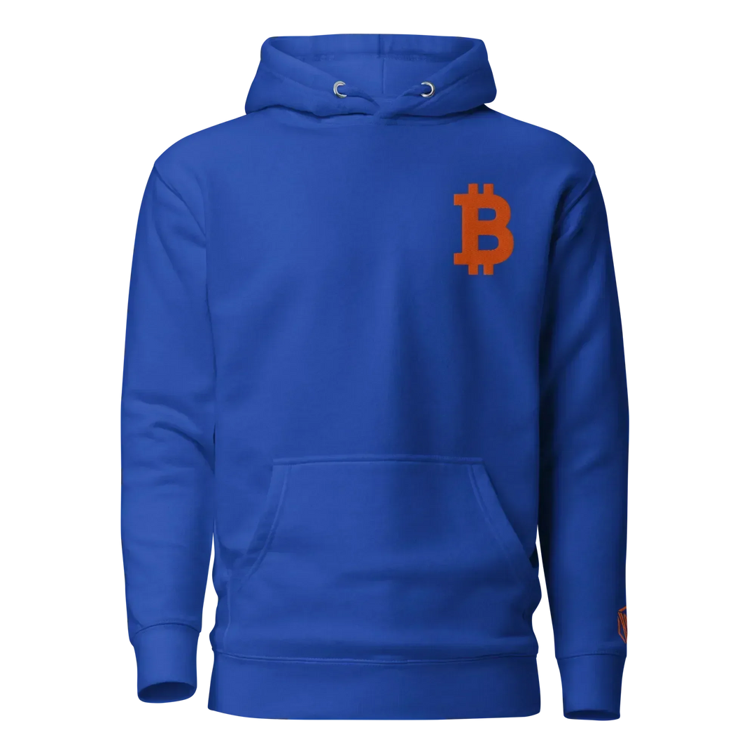 Bitcoin Hoodie Big B Orange - Bitcoin Hoodie Big B Orange - Deep Node / S | Exklusive Hoodie Streetwear von HODL®
