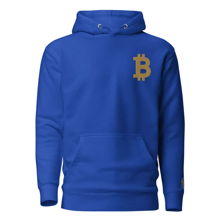 Bitcoin Hoodie Big B Gold - Bitcoin Hoodie Big B Gold - Deep Node / S | Exklusive Hoodie Streetwear von HODL®