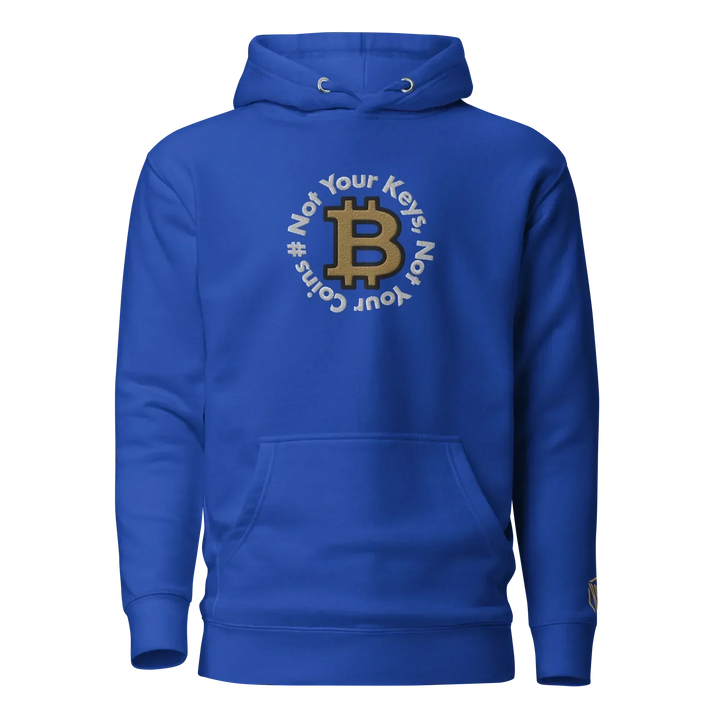 Bitcoin Hoodie NYKNYC Circles Gold - Bitcoin Hoodie NYKNYC Circles Gold - Deep Node / S | Exklusive Hoodie Streetwear von HODL®