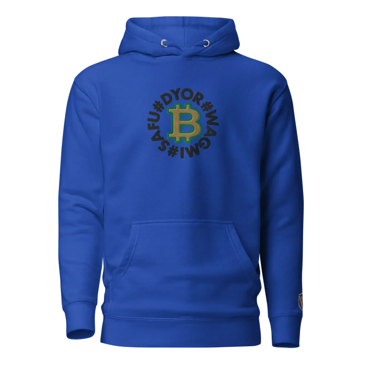 Bitcoin Hoodie SAFU Circles Gold - Bitcoin Hoodie SAFU Circles Gold - Deep Node / S | Exklusive Hoodie Streetwear von HODL®