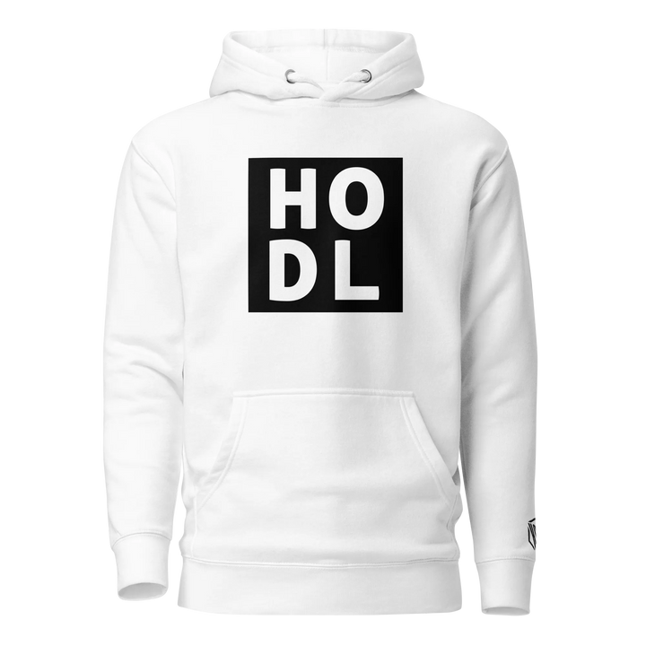 ENTWURF HODL HOODIE BIG BLACK BOX - ENTWURF HODL HOODIE BIG BLACK BOX - Weiß / S | Exklusive Hoodie Streetwear von HODL®