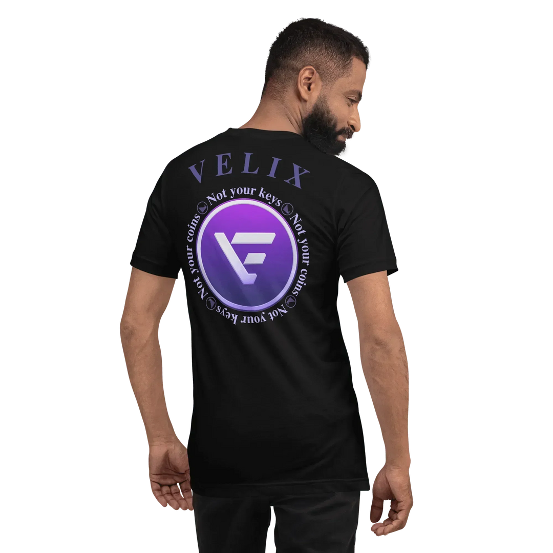 VELIX Crypto T-Shirt New Logo - VELIX Crypto T-Shirt New Logo - Private Key / XS | Exklusive T-Shirt Streetwear von HODL®