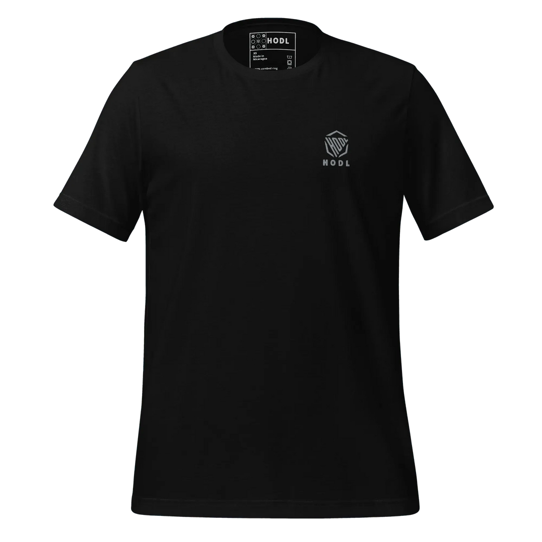 HODL T-Shirt – Silver Logo Stick - HODL T-Shirt – Silver Logo Stick - Private Key / XS | Exklusive T-Shirt Streetwear von HODL®