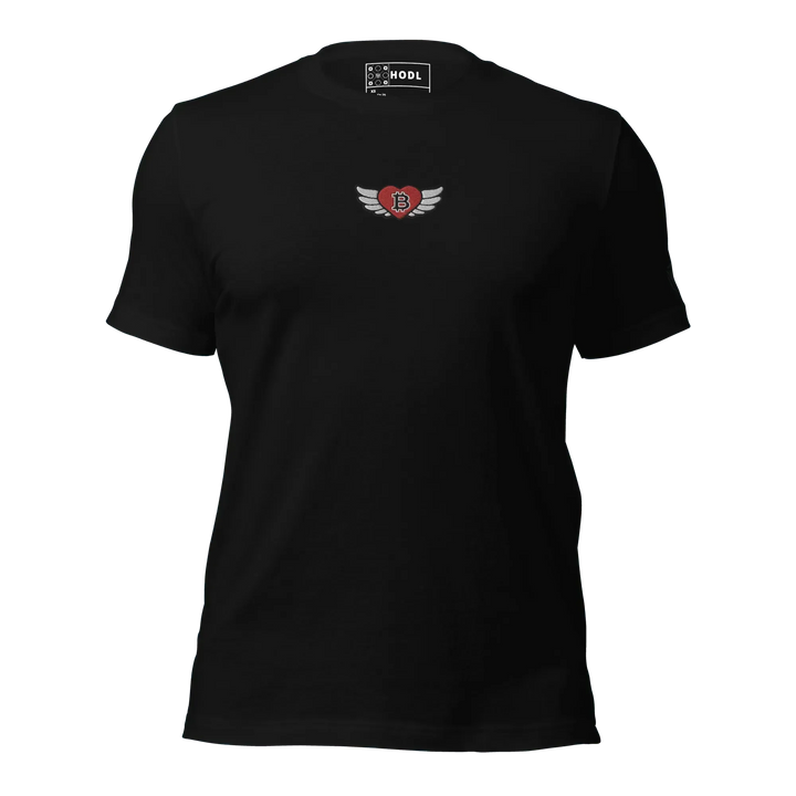 Bitcoin T-Shirt Flying Heart - Bitcoin T-Shirt Flying Heart - Private Key / XS | Exklusive T-Shirt Streetwear von HODL®