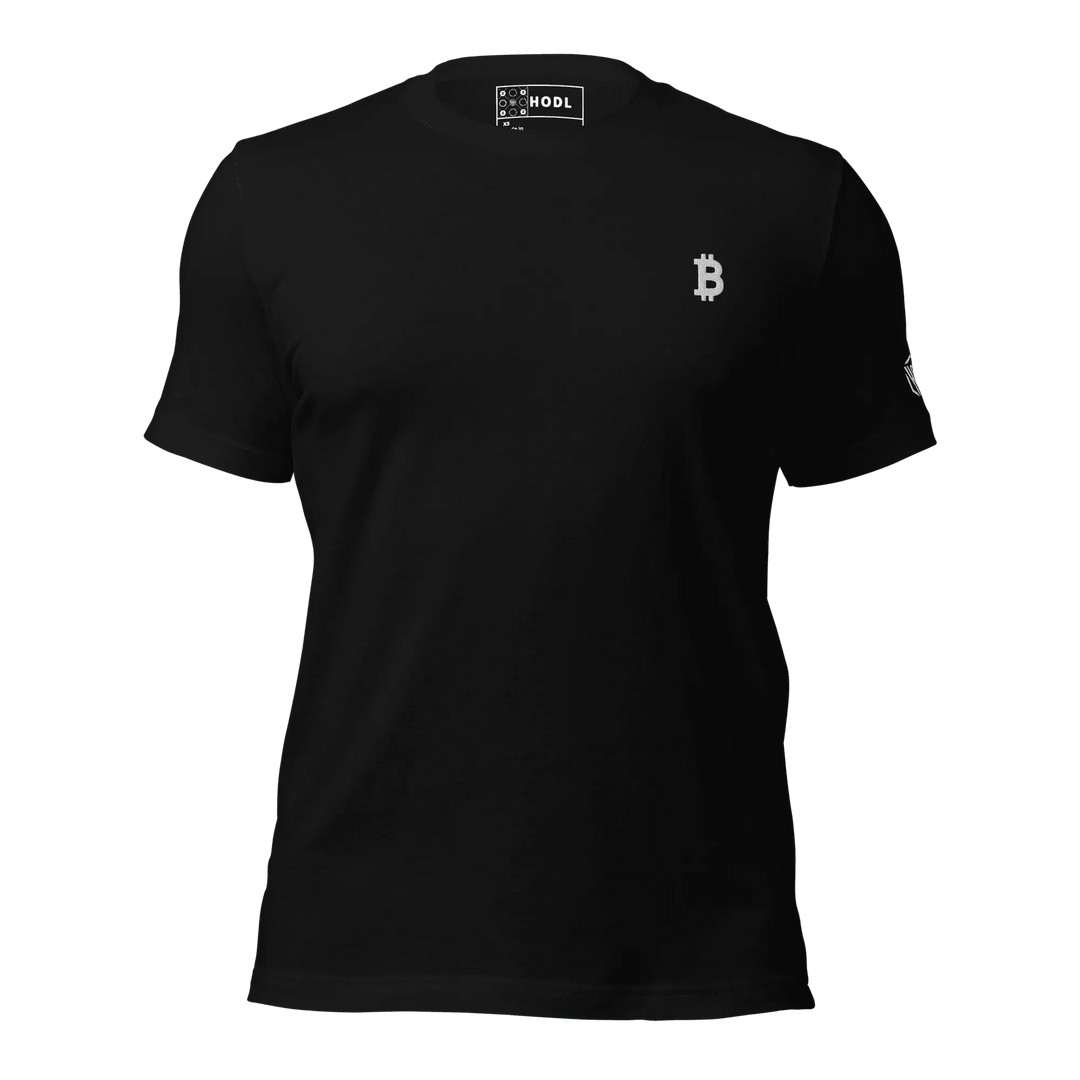 Bitcoin T-Shirt White Flat - Bitcoin T-Shirt White Flat - Private Key / XS | Exklusive T-Shirt Streetwear von HODL®