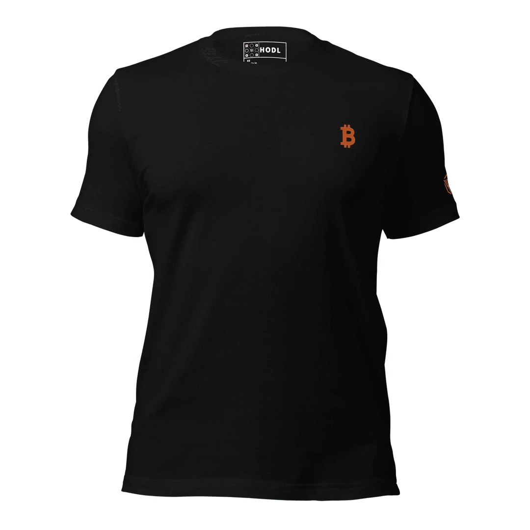 Bitcoin T-Shirt Orange - Bitcoin T-Shirt Orange - Private Key / XS | Exklusive T-Shirt Streetwear von HODL®