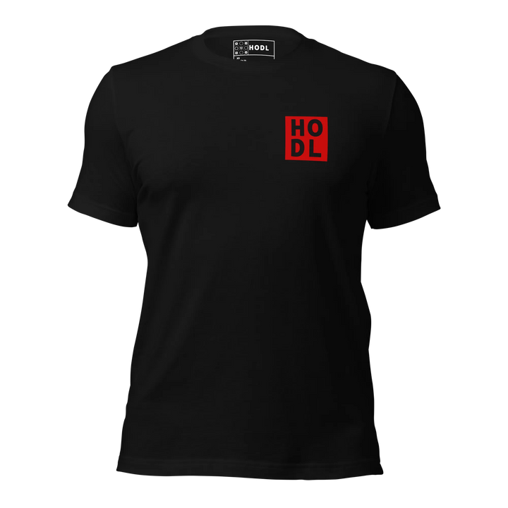 HODL T-Shirt Red Box Chest - HODL T-Shirt Red Box Chest - Private Key / XS | Exklusive T-Shirt Streetwear von HODL®