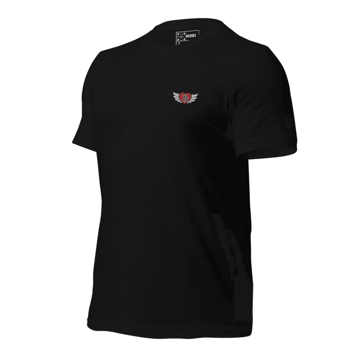 Bitcoin T-Shirt Big Flying Heart - Bitcoin T-Shirt Big Flying Heart - Private Key / XS | Exklusive T-Shirt Streetwear von HODL®