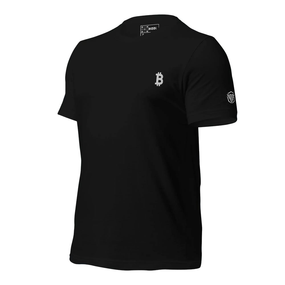 Bitcoin T-Shirt White Flat - Bitcoin T-Shirt White Flat - Private Key / XS | Exklusive T-Shirt Streetwear von HODL®