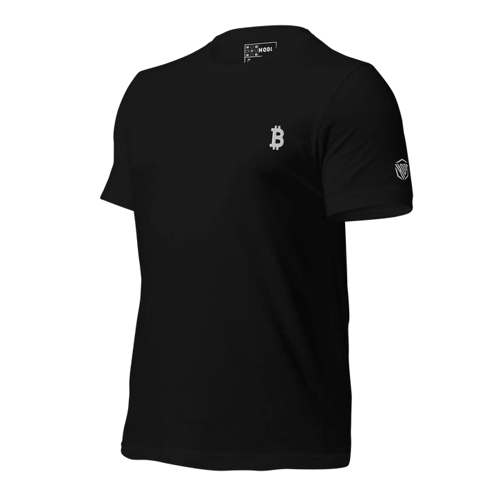 Bitcoin T-Shirt White Flat - Bitcoin T-Shirt White Flat - Private Key / XS | Exklusive T-Shirt Streetwear von HODL®