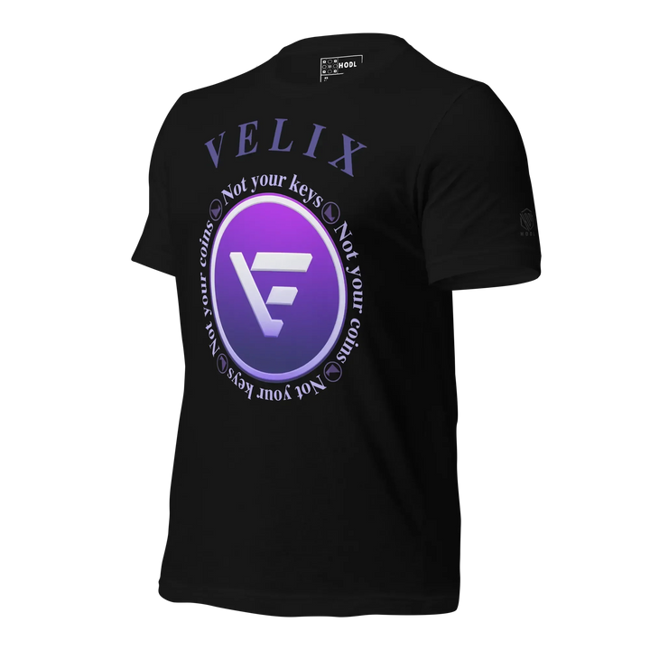 VELIX Crypto T-Shirt Not Your Keys - VELIX Crypto T-Shirt Not Your Keys - Private Key / XS | Exklusive T-Shirt Streetwear von HODL®
