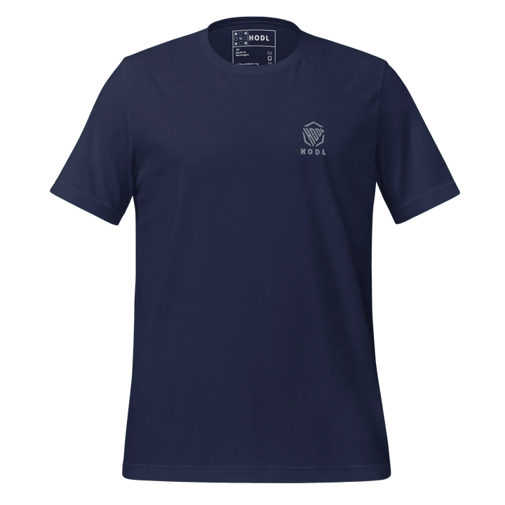 HODL T-Shirt – Silver Logo Stick - HODL T-Shirt – Silver Logo Stick - Deep Node / XS | Exklusive T-Shirt Streetwear von HODL®