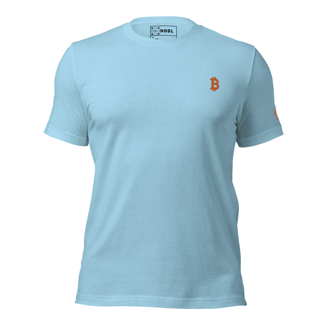 Bitcoin T-Shirt Orange - Bitcoin T-Shirt Orange - Skychain / S | Exklusive T-Shirt Streetwear von HODL®