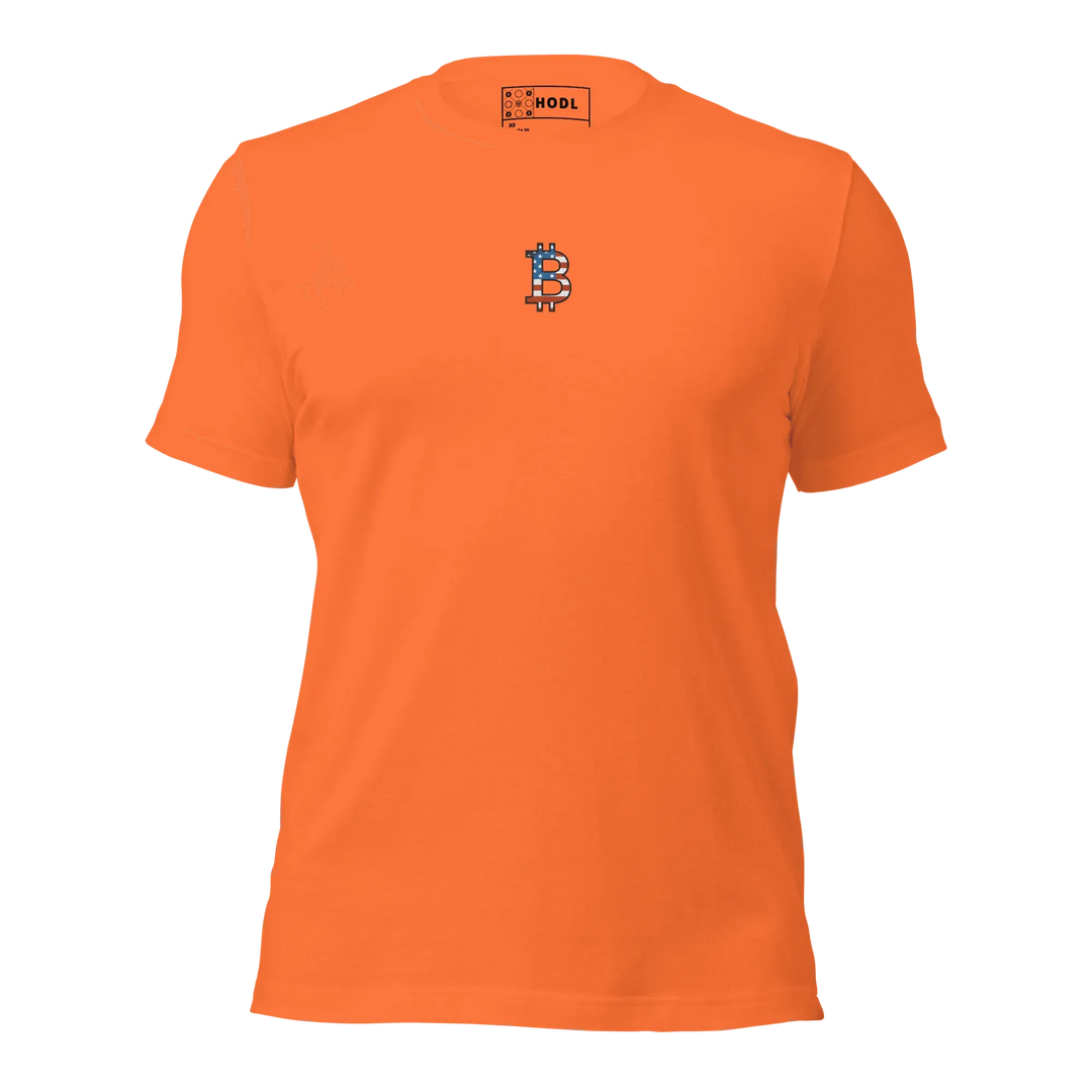 Bitcoin T-Shirt USA Center - Bitcoin T-Shirt USA Center - Satsignal / XS | Exklusive T-Shirt Streetwear von HODL®