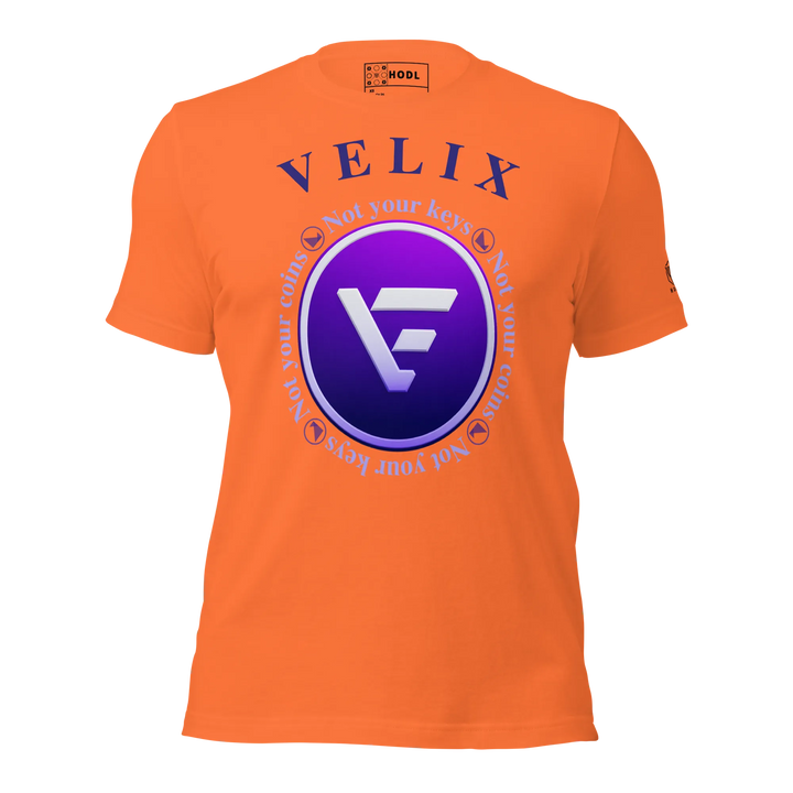 VELIX Crypto T-Shirt Not Your Keys - VELIX Crypto T-Shirt Not Your Keys - Satsignal / XS | Exklusive T-Shirt Streetwear von HODL®