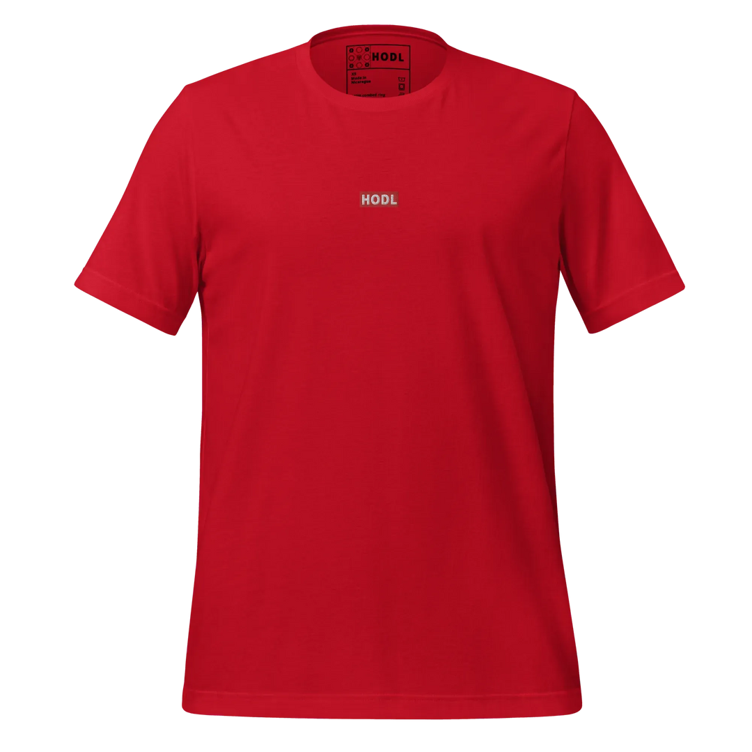 HODL T-Shirt Red Box Clear - HODL T-Shirt Red Box Clear - Red Pill / XS | Exklusive T-Shirt Streetwear von HODL®