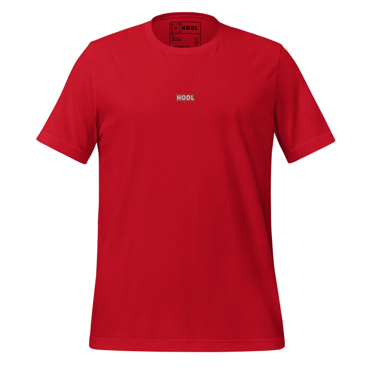 HODL T-Shirt Red Box Clear - HODL T-Shirt Red Box Clear - Red Pill / XS | Exklusive T-Shirt Streetwear von HODL®