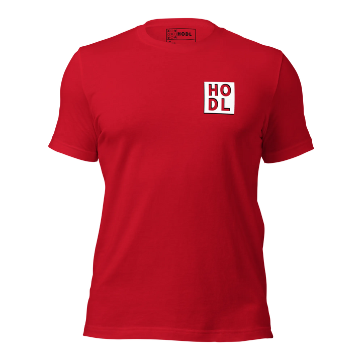 HODL T-Shirt White Box Chest - HODL T-Shirt White Box Chest - Red Pill / XS | Exklusive T-Shirt Streetwear von HODL®