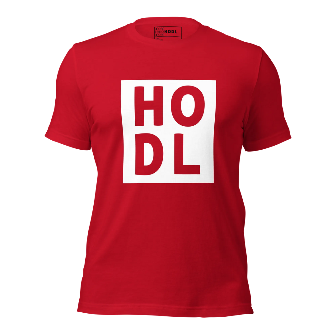 HODL T-Shirt White Box Maxi - HODL T-Shirt White Box Maxi - Red Pill / XS | Exklusive T-Shirt Streetwear von HODL®