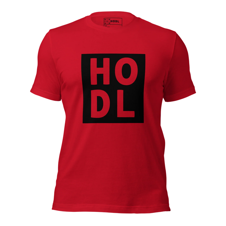 HODL T-Shirt Black Box Maxi - HODL T-Shirt Black Box Maxi - Red Signal / XS | Exklusive T-Shirt Streetwear von HODL®
