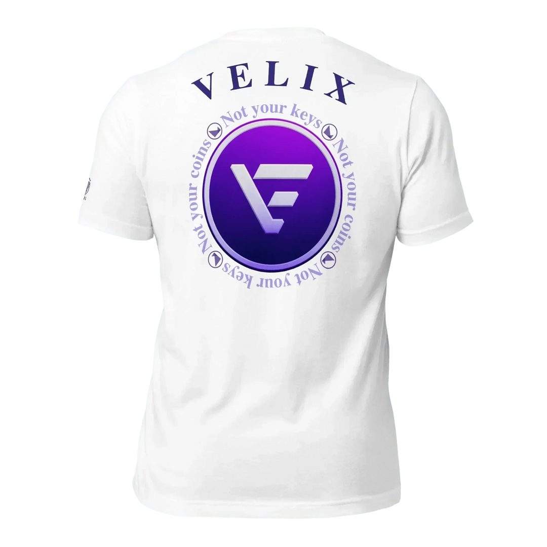 VELIX Crypto T-Shirt New Logo - VELIX Crypto T-Shirt New Logo - Private Key / XS | Exklusive T-Shirt Streetwear von HODL®