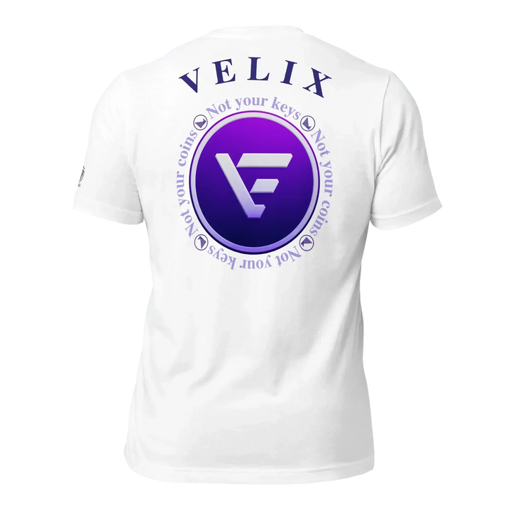 VELIX Crypto T-Shirt New Logo - VELIX Crypto T-Shirt New Logo - Private Key / XS | Exklusive T-Shirt Streetwear von HODL®