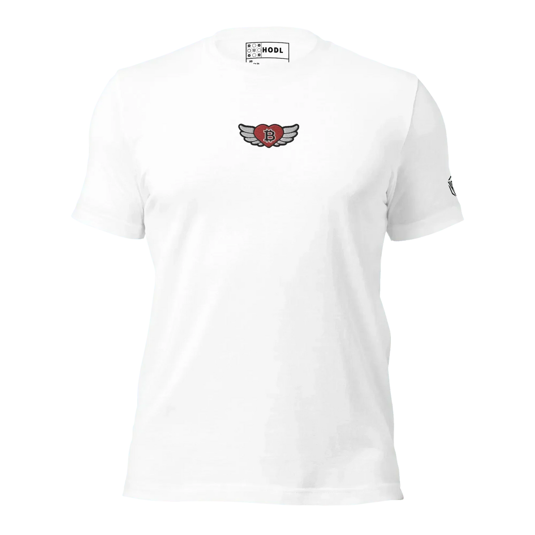Bitcoin T-Shirt Flying Heart - Bitcoin T-Shirt Flying Heart - Genesis Mint / XS | Exklusive T-Shirt Streetwear von HODL®