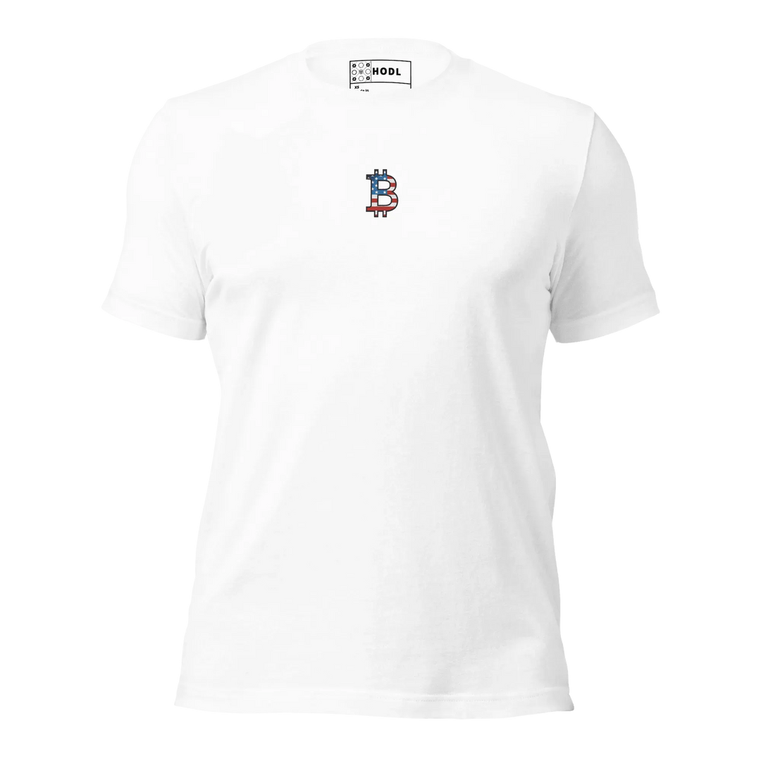 Bitcoin T-Shirt USA Center - Bitcoin T-Shirt USA Center - Genesis Mint / XS | Exklusive T-Shirt Streetwear von HODL®