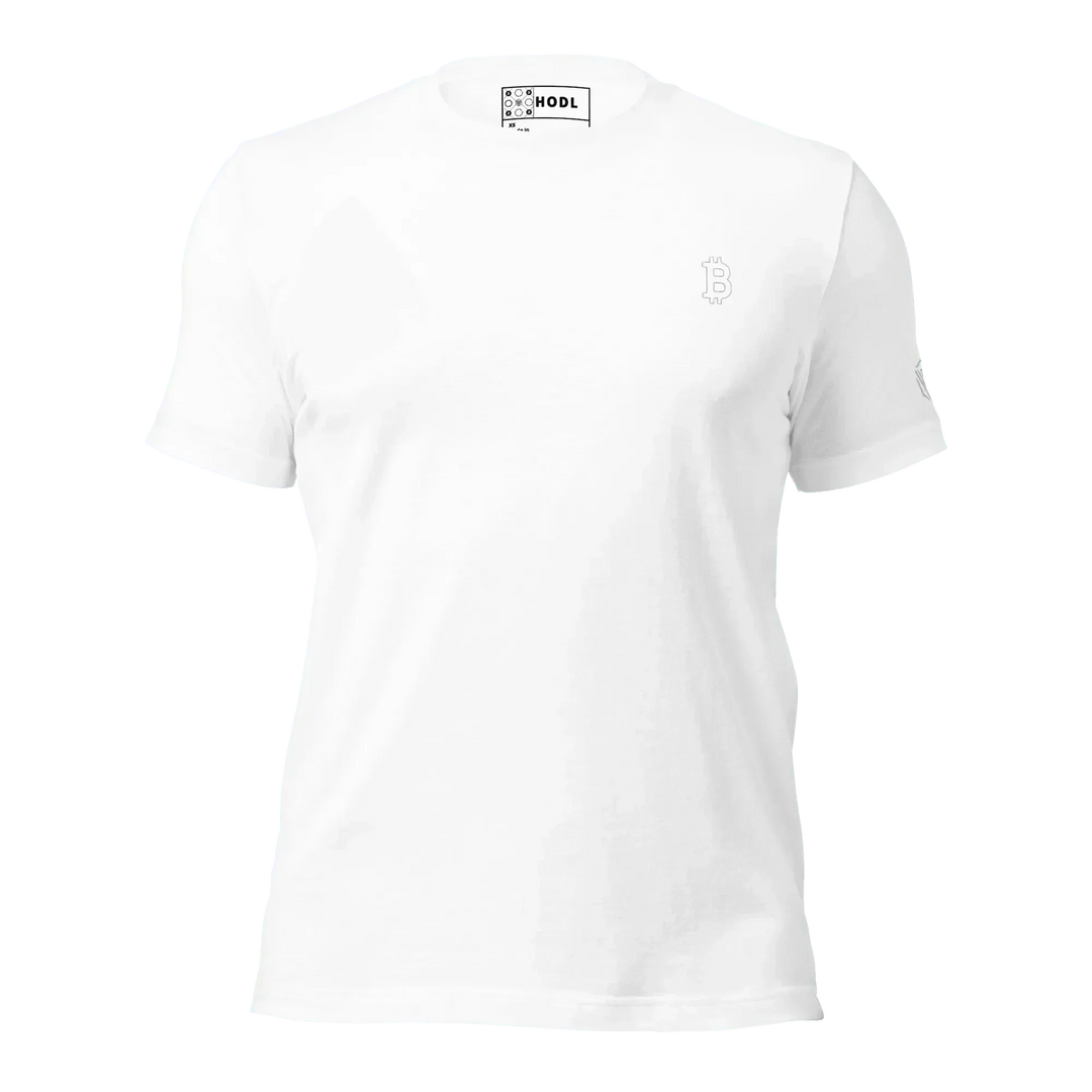 Bitcoin T-Shirt White Outline - Bitcoin T-Shirt White Outline - Genesis Mint / XS | Exklusive T-Shirt Streetwear von HODL®