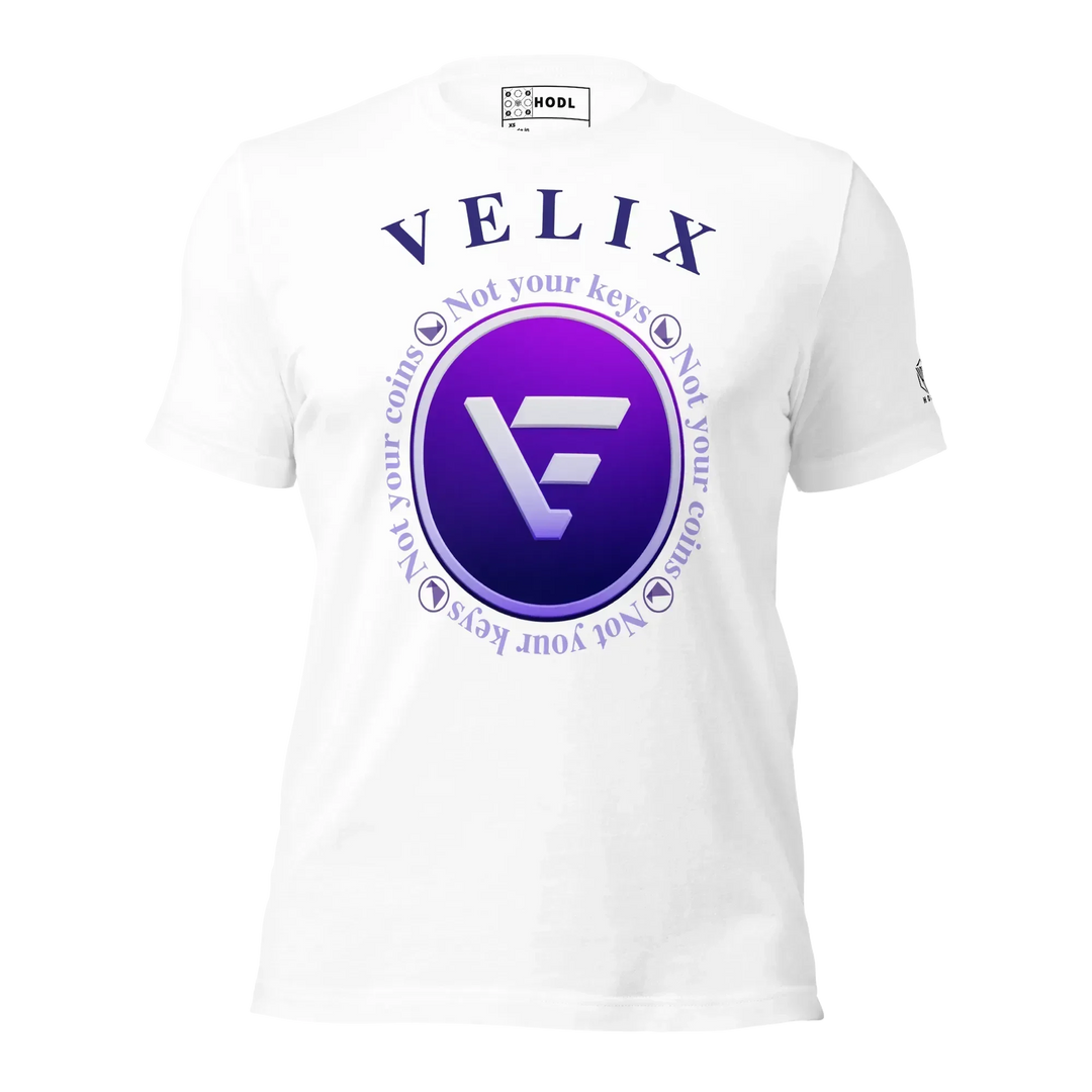 VELIX Crypto T-Shirt Not Your Keys - VELIX Crypto T-Shirt Not Your Keys - Genesis Mint / XS | Exklusive T-Shirt Streetwear von HODL®