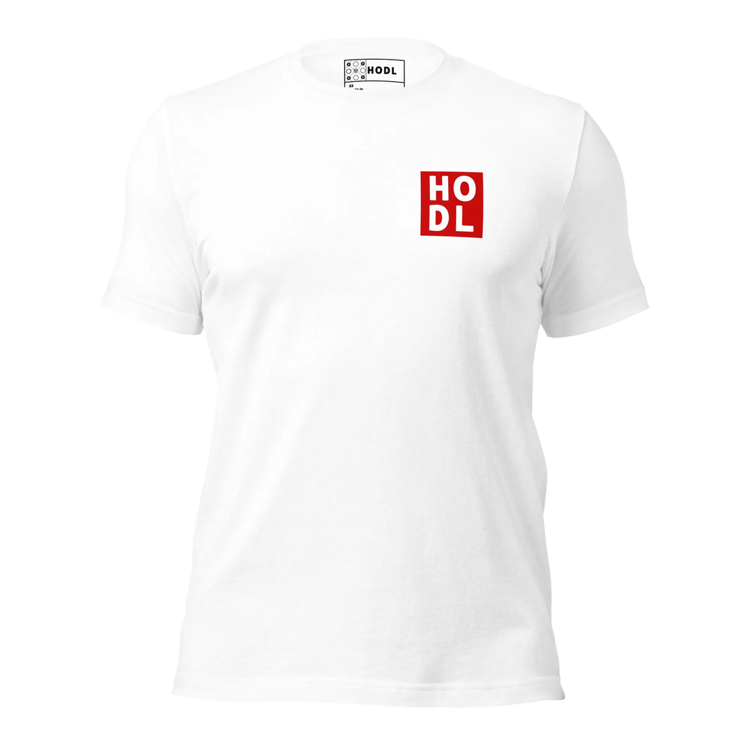 HODL T-Shirt Red Box Chest - HODL T-Shirt Red Box Chest - Genesis Mint / XS | Exklusive T-Shirt Streetwear von HODL®